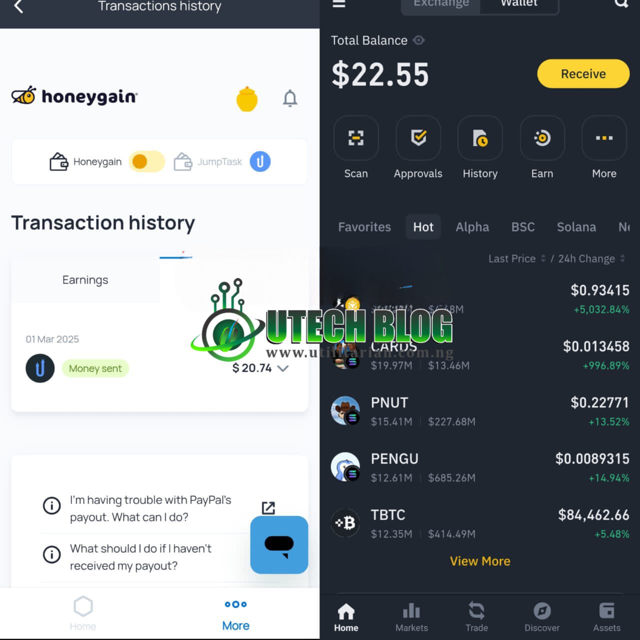 Honeygain withdrawal